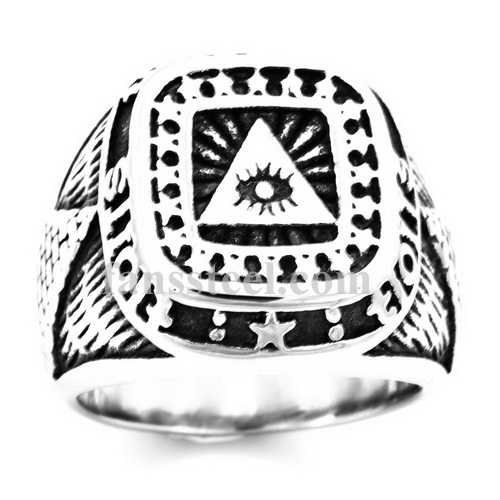 FSR20W74 Pyramid stars eye ring